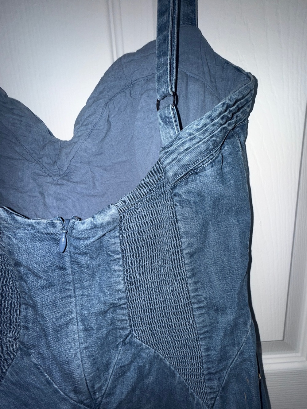 Free People Another Season Denim Midi Dress - Picture 8 of 9